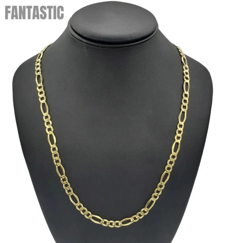 10K Gold- Hollow Figaro Chain