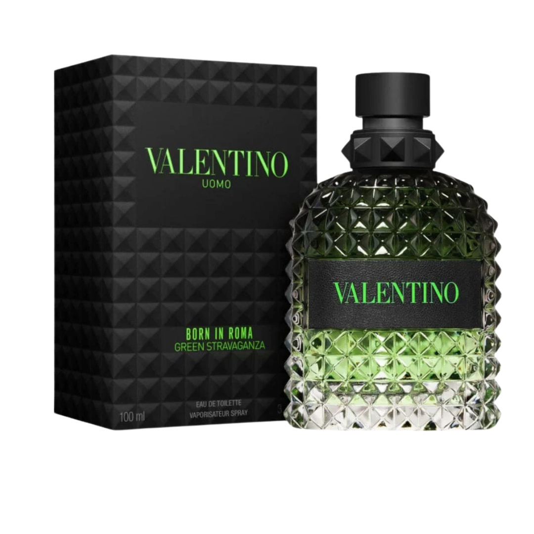 Valentino Uomo Born In Roma Green Stravaganza Eau de Toilette Men (3.4oz)